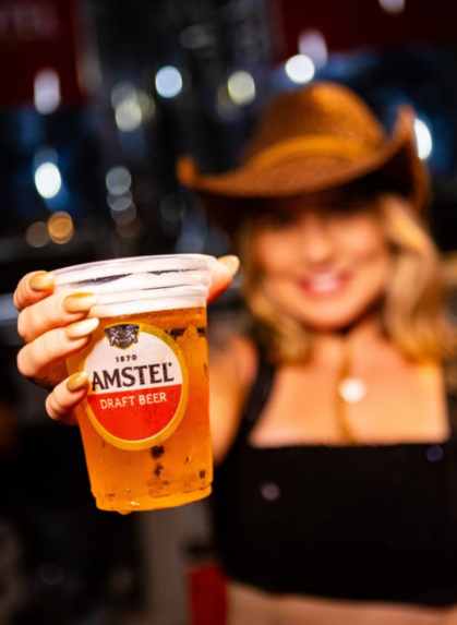Amstel Draft Beer em evento